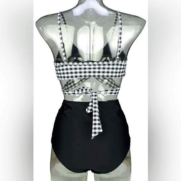 Black Gingham Bikini - Picture 1 of 8